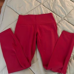 Red lululemon align leggings